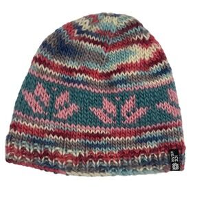 Icewear Iceland Daley Hat 48278 Multicolor 100% Wool Fleece Lined Beanie OS